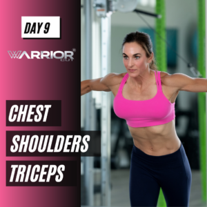 6 Week workout plan Day 9 Chest, shoulders, and triceps